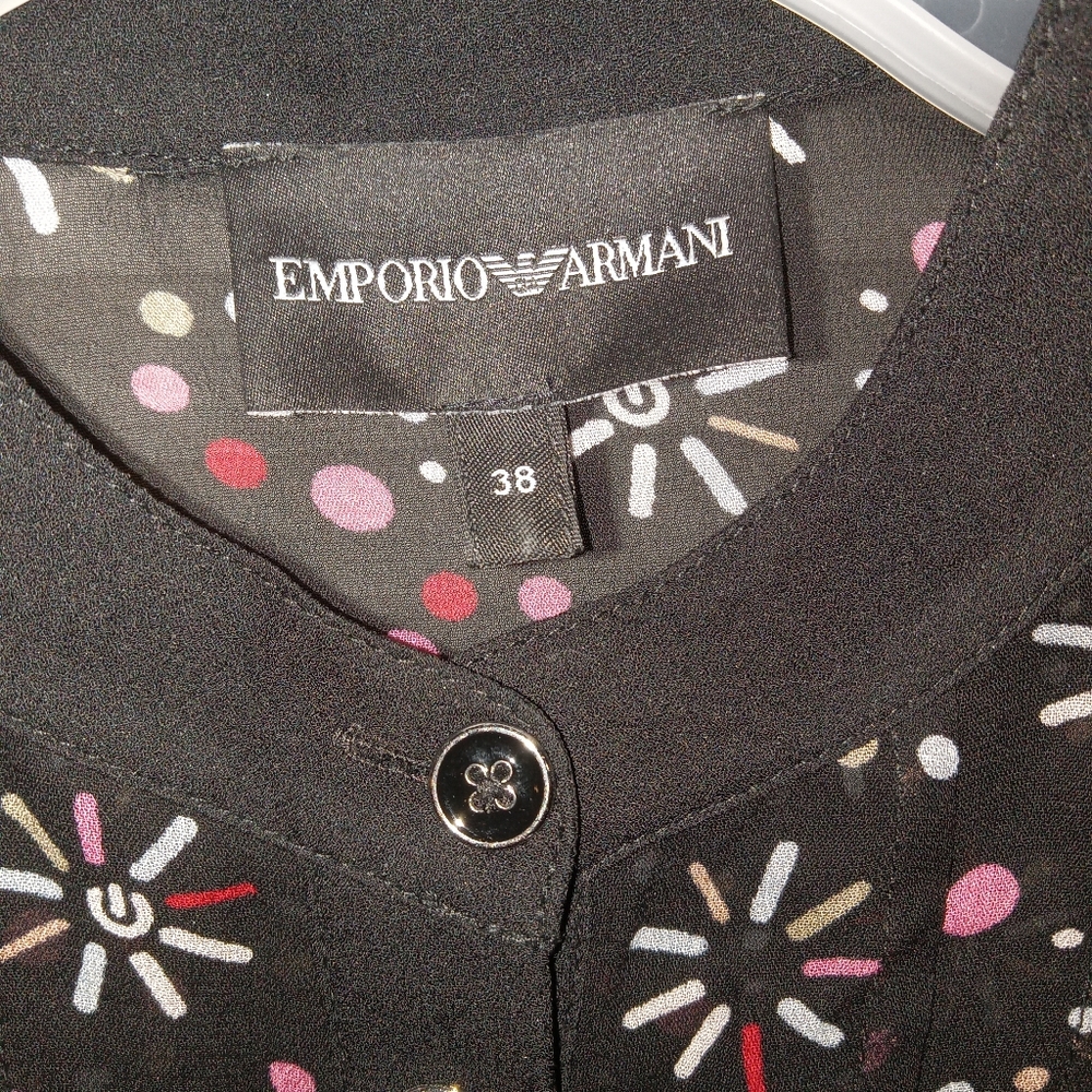 Emporio Armani Black Floral Shirt